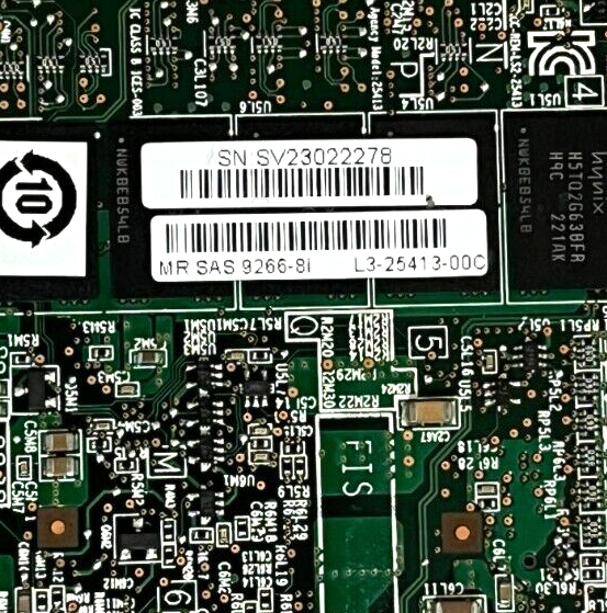 LSI MegaRAID MR SAS 9266-8i L3-25413 1GB RAID Controller Card w/ Battery PCIe x8