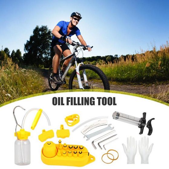 Bike MTB Hydraulic Disc Brake Oil Bleed Bicycle Kit For Shimano Tektro Magura US