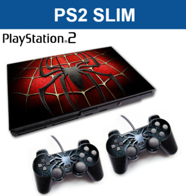 Sticker Skin For PS2 SLIM Console Wrap Vinyl + Controller