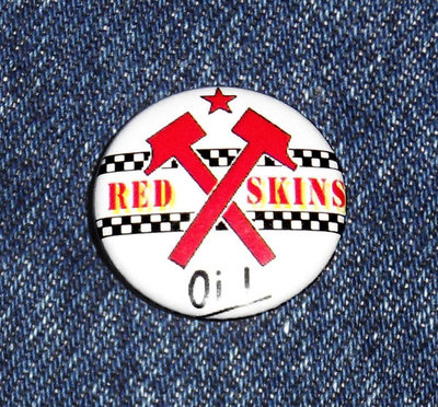 2x Button Motiv Red Skins, 24 mm