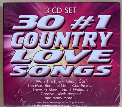 30 #1 Country Love Songs [Digipak] (3CD s 2006, Direct Source) SEALED!