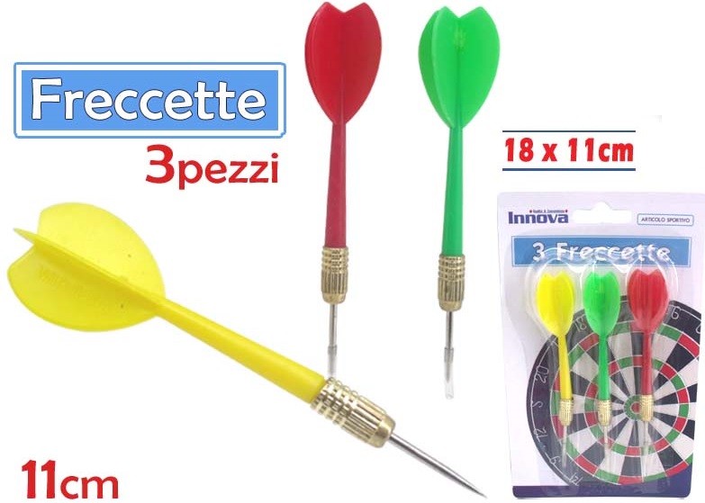 Set 3 Freccette Frecce Dardi Per Gioco Sport Tiro Al Bersaglio dfh