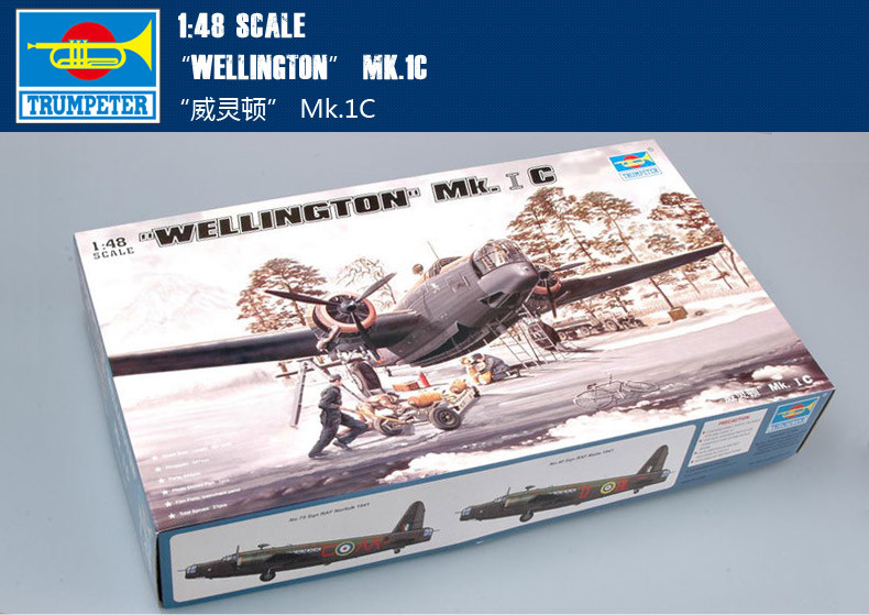TRUMPETER ウェリントン 02808 WELLINGTON WELLINGTON” Mk.1C 02808-1/48 Series-TRUMPETER（china）