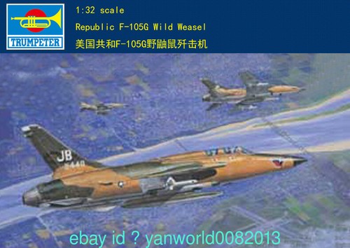 1/32 Republic F-105G Wild Weaselう 1/32 Trumpeter F-105G Thunderchief “Wild Weasel” | Large