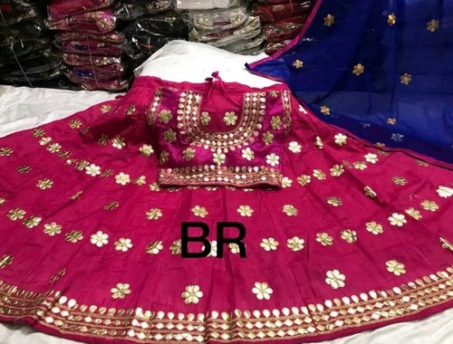 Traditional chaniya choli heavy lehenga with all over gotta patti work