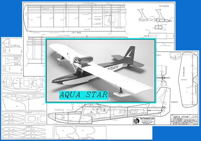 AQUA-STAR SEAPLANE RC飛行機キット AQUA-STAR SEAPLANE RC飛行機キット