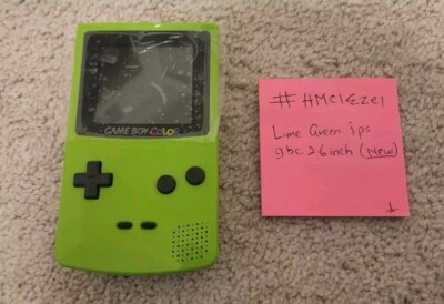 Gameboy Color Lime Green 2.6 inch IPS Upgraded Backlit LCD Same Day Ship Read