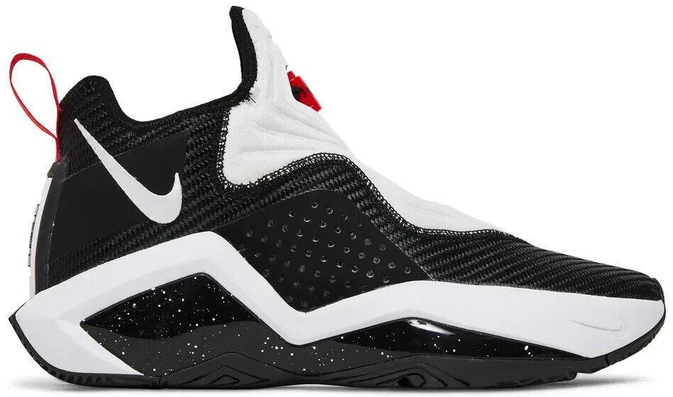 Size 10 - Nike LeBron Soldier 14 Black White for sale online