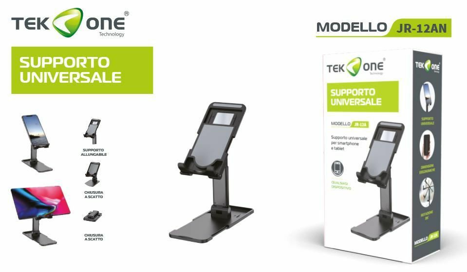 Supporto Base Da Tavolo Scrivania TeKone Jr-12An Per Smartphone hsb