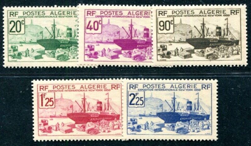 ALGERIE 1939 Yvert 153-157 ** POSTFRISCH(F0090
