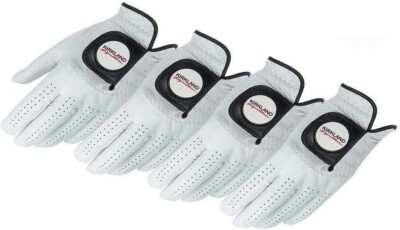 Open Box Kirkland Signature Premium Leather Golf Gloves Left Hand 4 Pack Medium