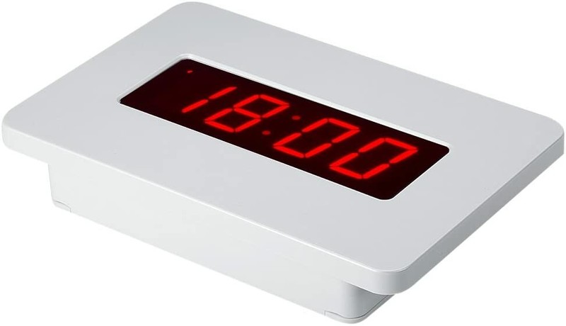 Timegyro Silent Digital Alarm Clock Wall Clock for Bedrooms Operated by Battery