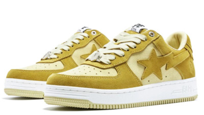 A Bathing Ape ''Bape Sta #3'' Beige 1I70-191-008 Size 8.5 NEW