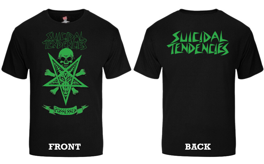 希少★SUICIDAL TENDENCIES 4thコレクションGR8 Tシャツ SUICIDAL TENDENCIES]-TS 1F ST One Finger-BLACK