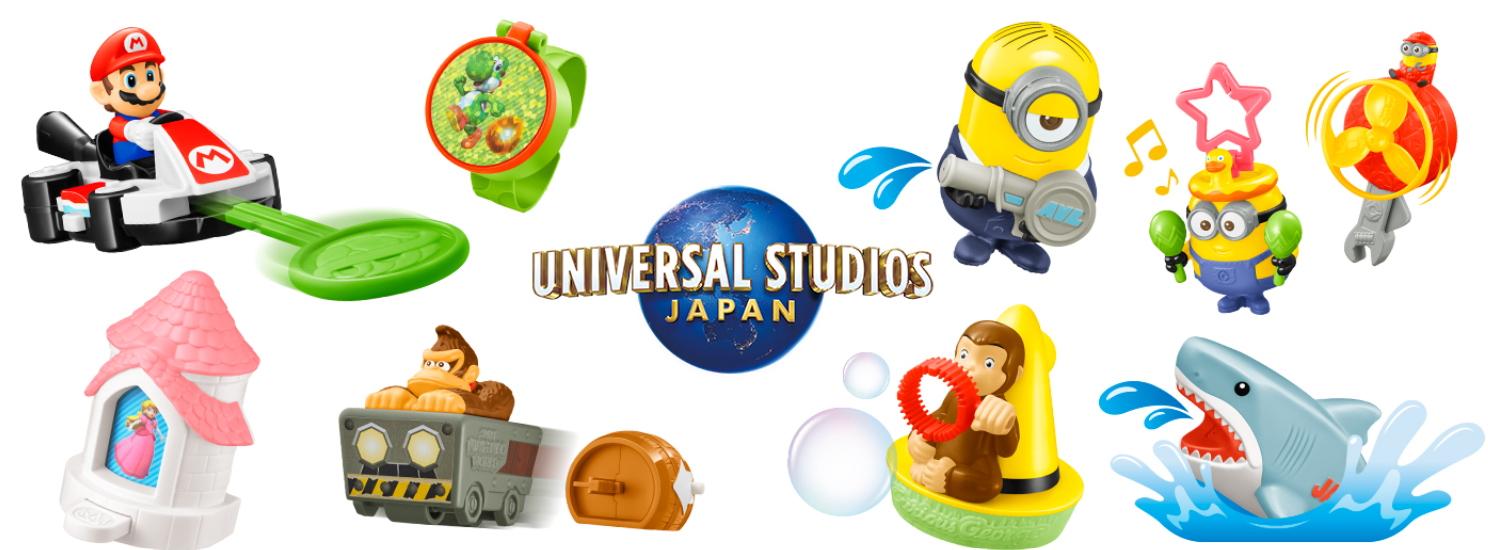 McDonalds x Universal Studio Japan Nintendo Toy Set Happy McDonalds x Universal Studio Japan Nintendo Toy Set Happy