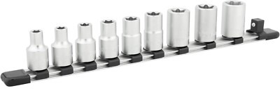 TONE 1/2'' E-TYPE TORX SOCKET SET (E10,E11,E12,E14,E16,E18,E20,E22,E24) HTXE409