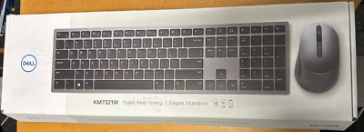 Dell Premier full Multi-Device Wireless Bluetooth Keyboard / Mouse Titan Gray