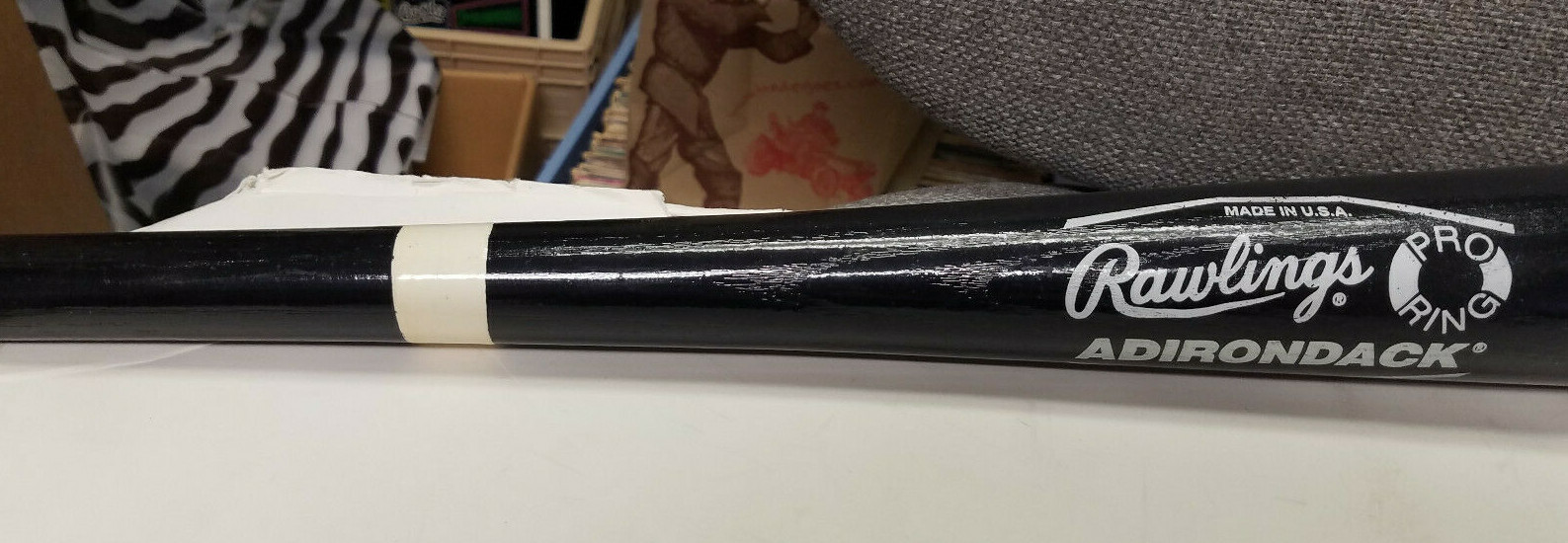 Reggie Jackson signed autograph black bat Yankees with w 44 & 563 HR included