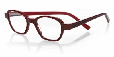 Eyebobs Haute Flash 2243 Square Unisex Reading Glasses Red Black Polka Dot 46 mm