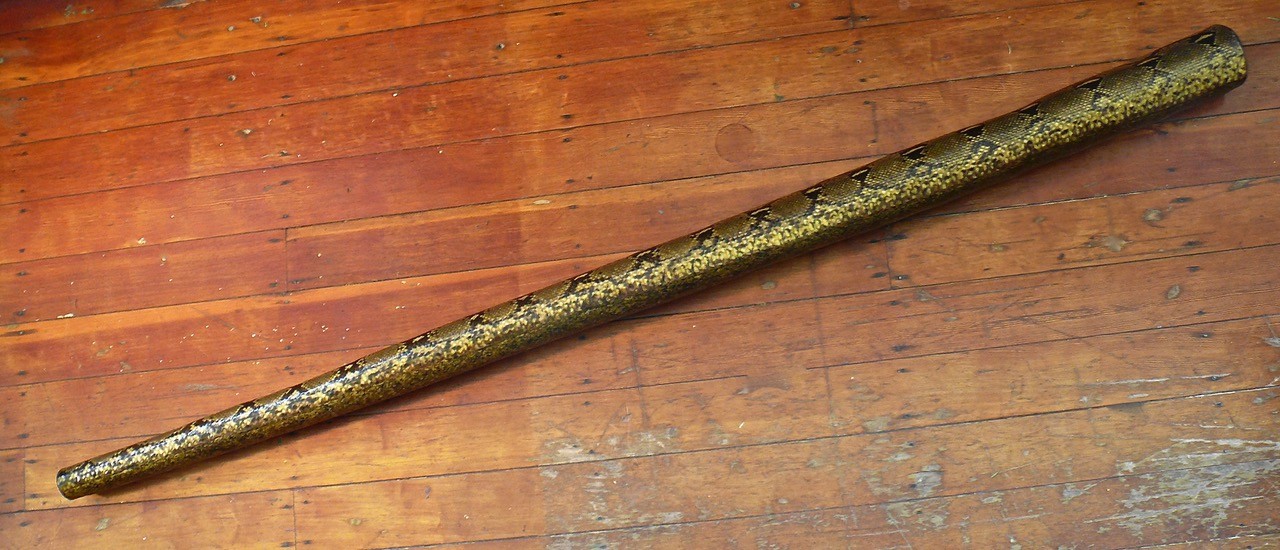 Shamanic Python-Skin Didgeridoo