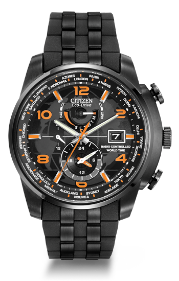 Pre-owned Citizen Men's At9015-08e World Time A-t Limited Edition Eco-drive Watch Fastship