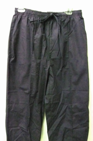 Scrub Pants Expo Uniforms Navy Large Elastic Drawstring Bottoms Women's New