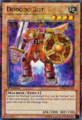 3 x Dododo Bot - BP02-EN118 - Mosaic Rare - 1st Edition Near Mint, English