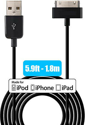 2x Genuine M-Best USB Sync Charging Cables for iPod iPhone iPad 1.8m OLD