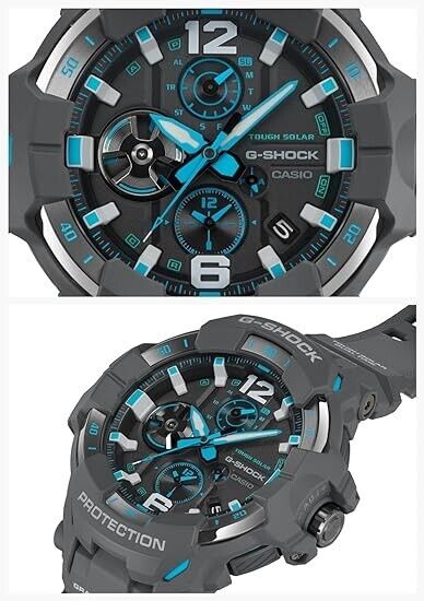 Pre-owned Casio G-shock Gr-b300-8a2jf Gravitymaster Master Of Air Bluetooth Watch Japan