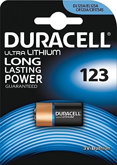 Pila Batteria Duracell 123 Cr123a Dl123 Cr17345 Litio 3 V Lithium Duralock linq