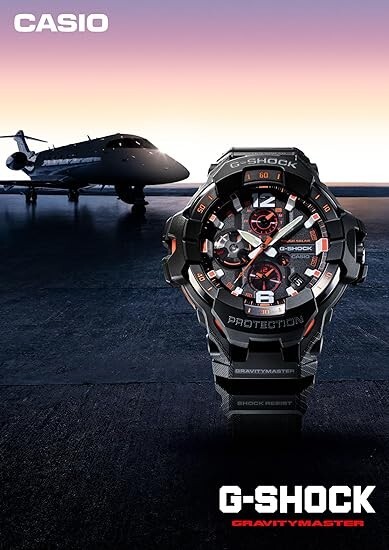 Pre-owned Casio G-shock Gr-b300-8a2jf Gravitymaster Master Of Air Bluetooth Watch Japan