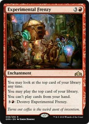 4x Experimental Frenzy - MTG Guilds of Ravnica - Mint/NM Pack Fresh