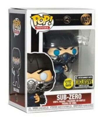 Funko Pop! Movies Mortal Kombat Movie Sub-Zero Glow in The Dark EE Exclusive 