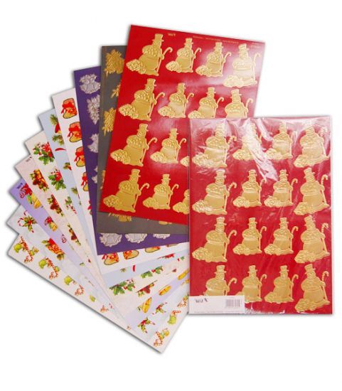 TBZ 10x A4 Prägekarton Weihnachten 3