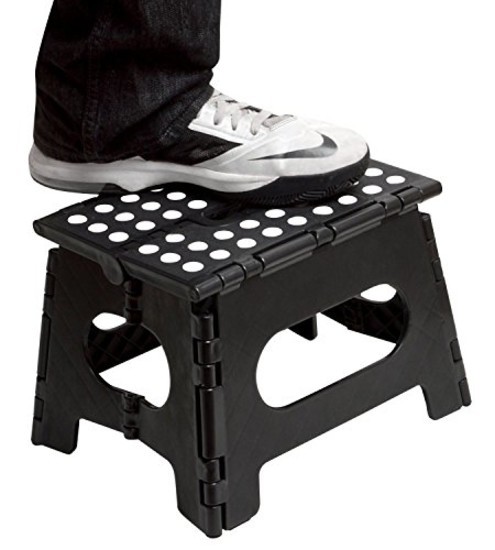 Folding Step Stool - The Lightweight Step Stool Opens Easy with One Flip RV