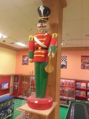 Barcana Life-Size Christmas Nutcracker Toy Soldier Statues Display - Set of 5