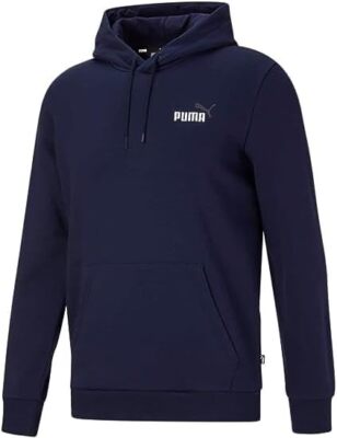 Мужская толстовка с капюшоном Puma Peacoat ESS + вышивка логотипа