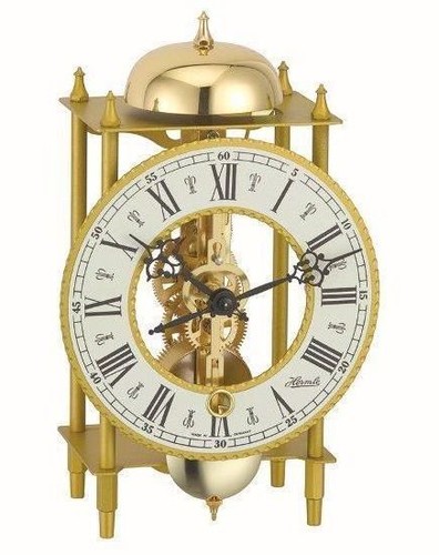 HERMLE-Table-Mantel-Clock-mechanical-8-day-movement-skeleton-clock-Made-Germany