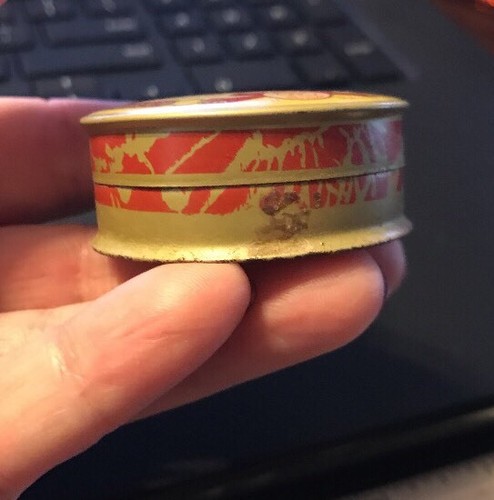 Vintage Rouge Powder Tin Compact Beauty Aid Heather Theatrical 1940's