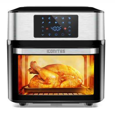 iconites AO1202K 20 Quart Air Fryer 10 in 1 Toaster Oven with