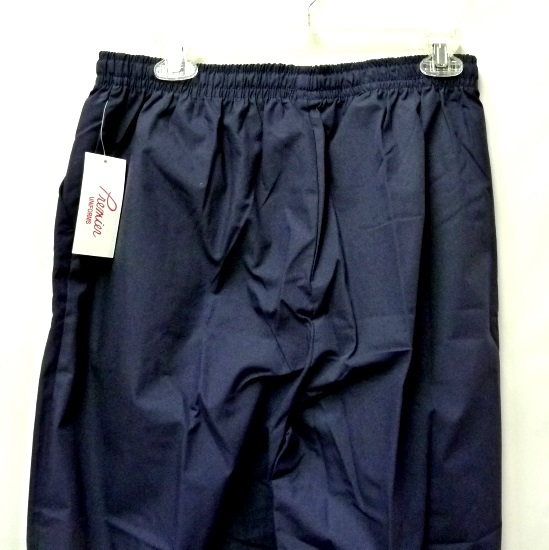 Scrub Pants Expo Uniforms Navy Large Elastic Drawstring Bottoms Women's New