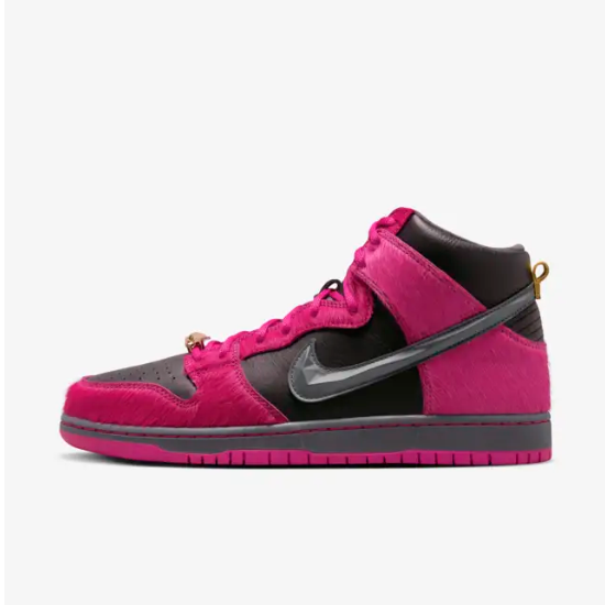 

Кроссовки Nike WMNS SB Dunk High X Run The Jewels, активный розовый и черный (DX4356-600), Nike SB Dunk