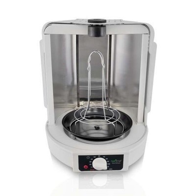 NutriChef Vertical Countertop Rotisserie Electric 700W Oven - White PKRT15