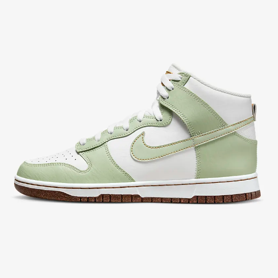 Nike Dunk High Retro SE Shoes Inspected By Swoosh Honey Dew (DQ7680-300)