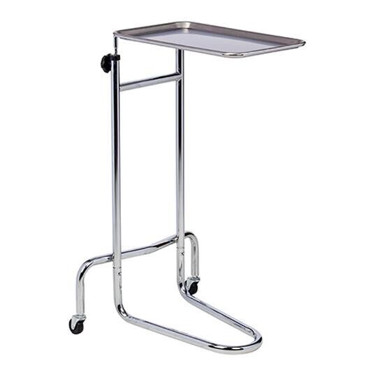 stainless steel medical mayo stands - double post