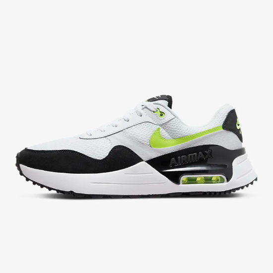 

Обувь Nike Air Max System «Белый/Черный/Вольт» (DM9537-100) Expeditedship, Белый, Nike Air Max System
