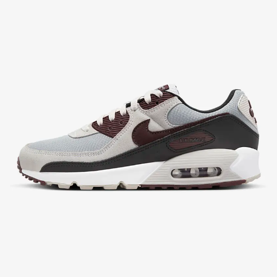 Кроссовки Nike Air Max 90 Wolf Grey / Burgundy (DQ4071-004) Expeditedship