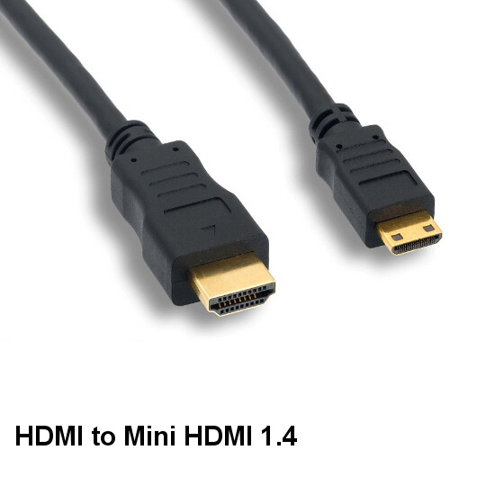 KNTK 3' Mini HDMI 1.4 Cable Ethernet 4K 3D for Tablets DSLR Camera Camcorder
