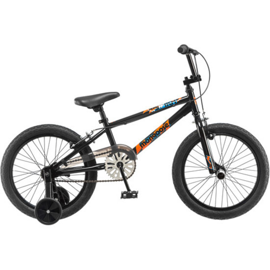 "18"" Mongoose Switch Boys' Freestyle Bike, Black"
