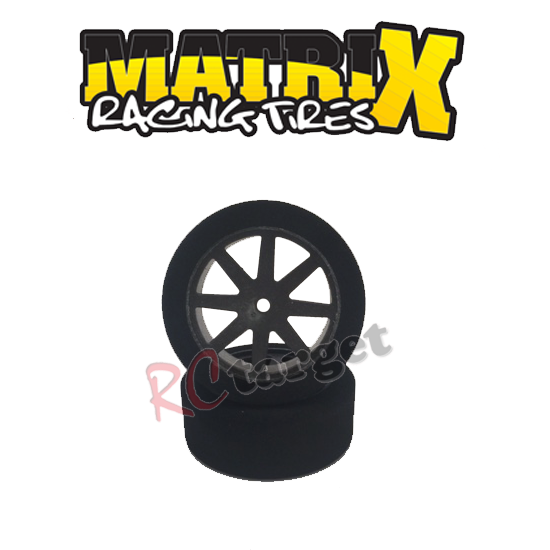 13704 2 Rear 30mm 37 Shore Contact 1:10 RC Foam Touring Car mounted tires